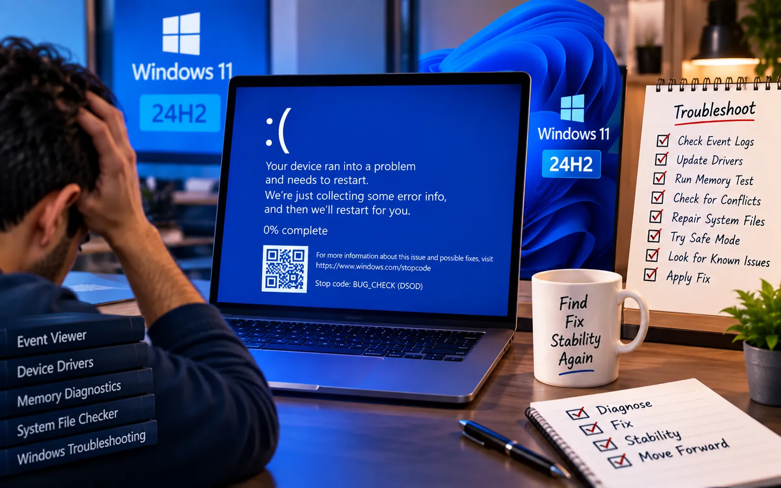 Windows 11 24H2 Bug Check DSOD fix